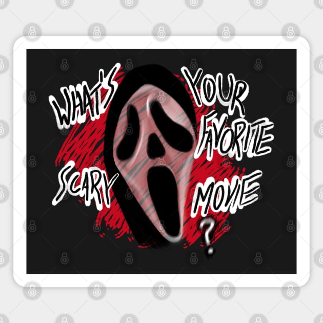 What’s your favorite scary movie? Scream Horror Movie Magnet by Jamie Collins